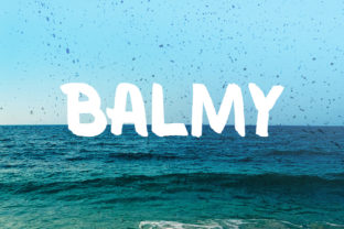 Balmy Brush: A Grungy Handmade Display Typeface for Branding
