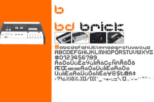BD Brick: A Matrix Font That Brings Bold Structure to Brand Identity