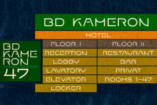 BD Kameron: A Display Font for Editorial Design