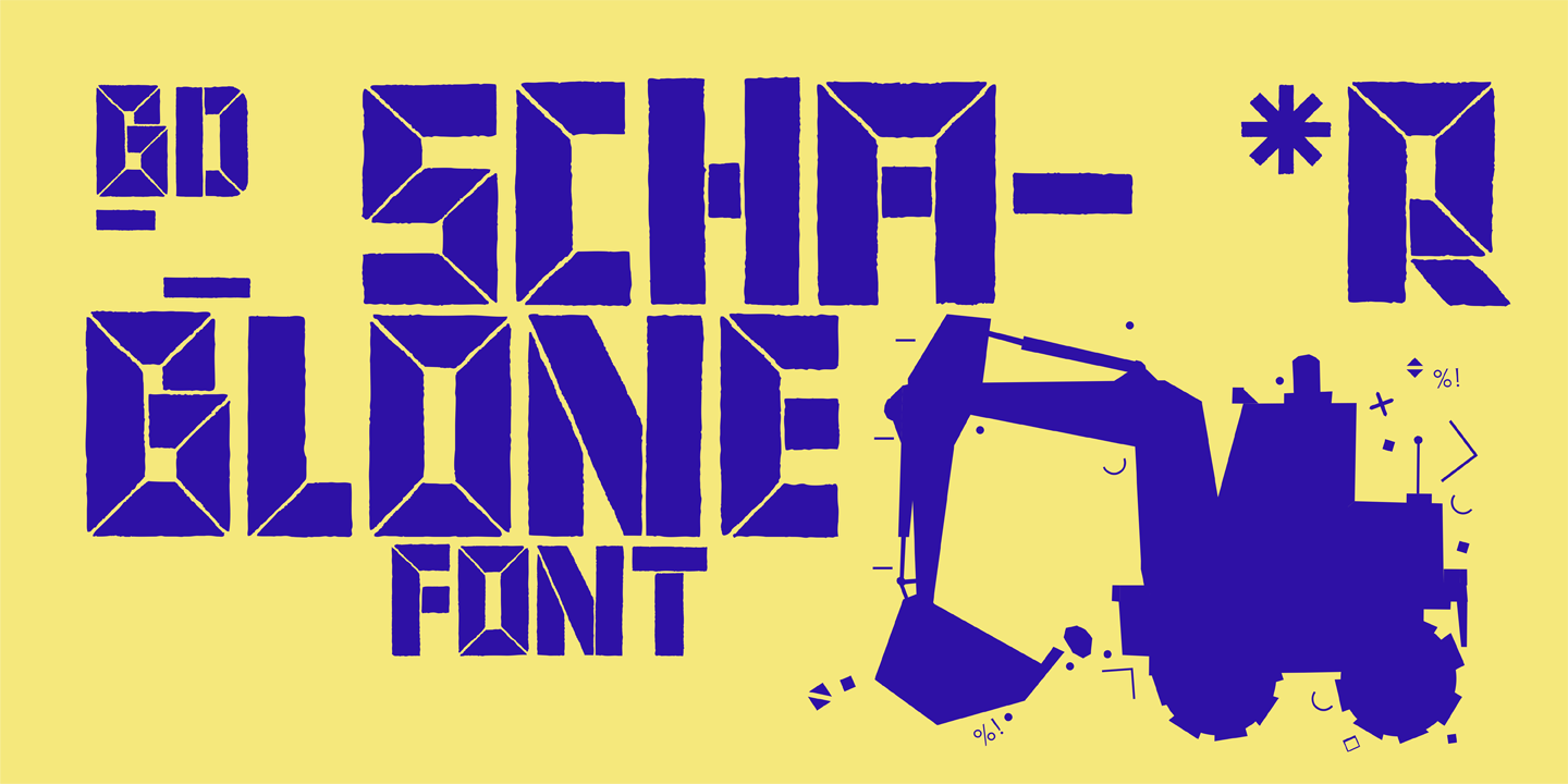 BD Schablone: A Bold Display Font for Business Branding