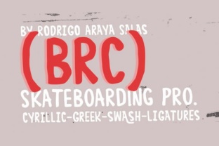 BRC: A Playful Distressed Typeface for Branding