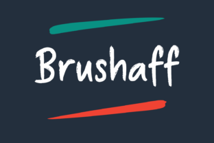 Brushaff Font: Rough Brushed Typeface with Eroded Soul