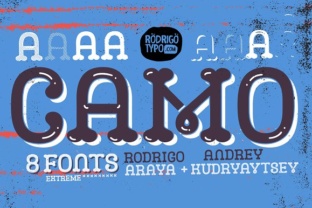 Camo: A Layered Display Font for Bold Web Typography