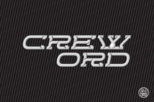 Creword: A Rough Display Font for Bold Branding