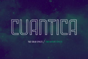 Cuantica Family: A Geometric Display Typeface for Web Projects