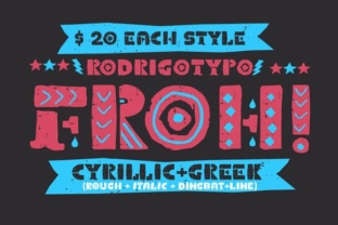 Froh: A Playful Display Font for Bold Digital Branding