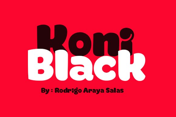 Koniblack: A Display Font for Editorial Design and Publishing