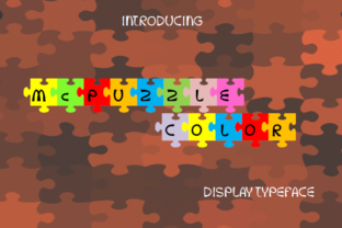 McPuzzle Color: A Fun Display Font for Colorful Branding