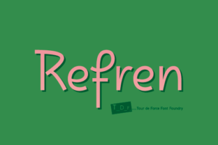 Refren: A Display Font That Makes Small Business Branding Unforgettable