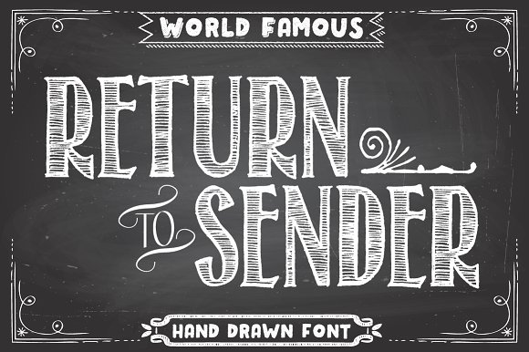 Return to Sender: A Display Font That Captures Attention Instantly