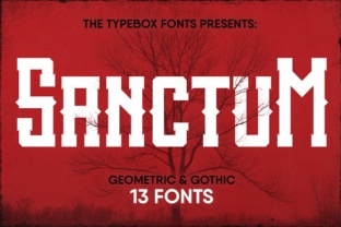 Sanctum Inky Collection: A Neo-Gothic Display Font
