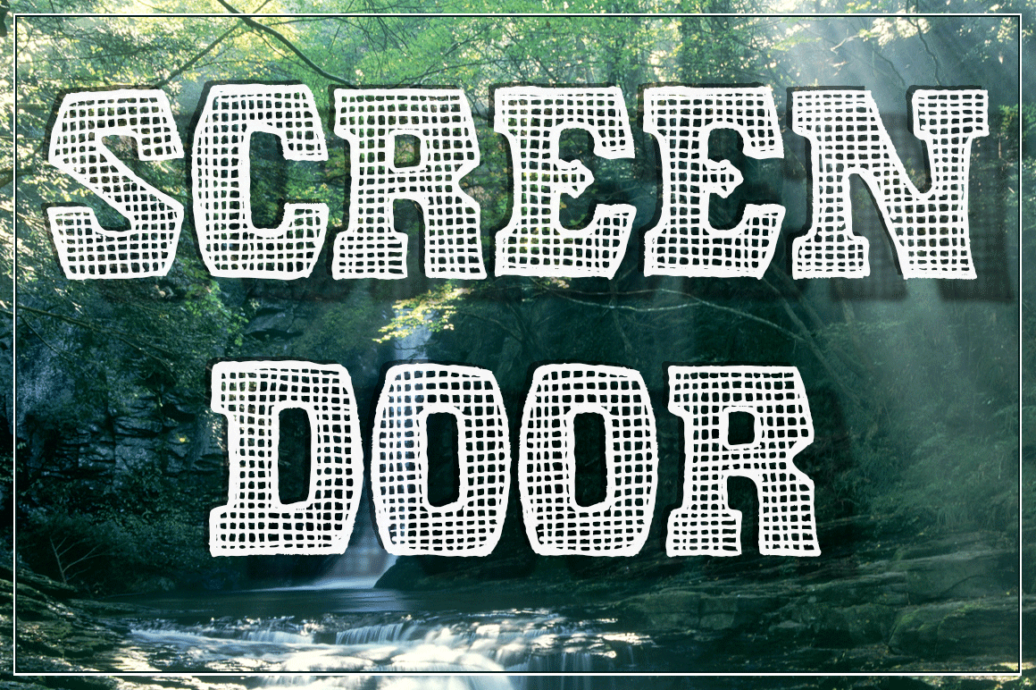Screen Door Font: A Friendly Typeface for Warm Branding