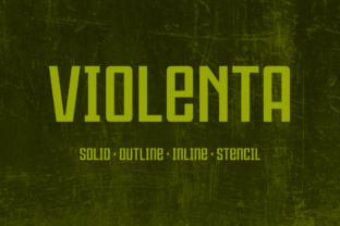 Violenta Family: A Geometric Typeface for Bold Editorial Design