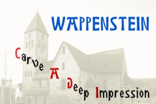 Wappenstein: A Display Font with Hand-Carved Charm